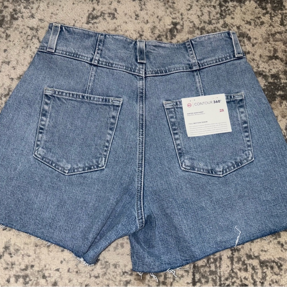 AG Darted Denim Women's Shorts - Picture 8 of 9